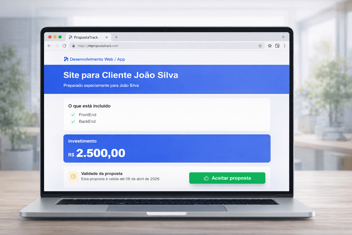 PropostaTrack em uso